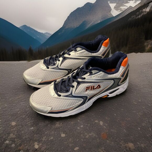COPY - Fila Men\'s 91175  1SR20565-085 Sneakers Silver - Orange Black Sz 12 New … main image 4